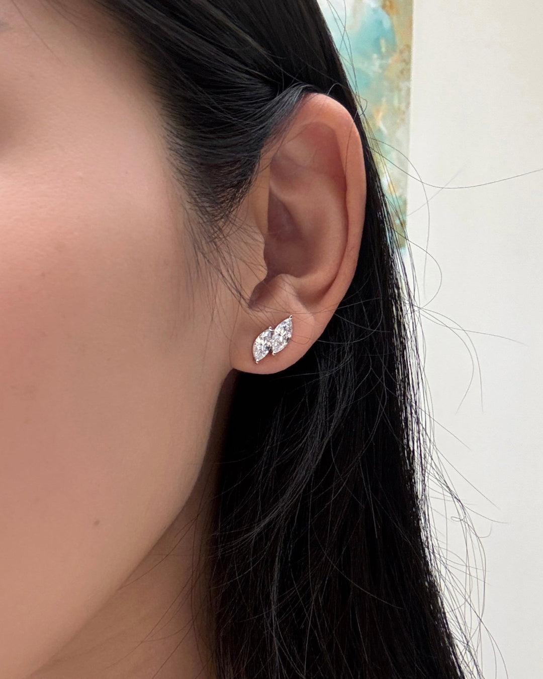 Marquise Step Ear Studs 0.5CT and 0.7CT @ Avenue Diamonds